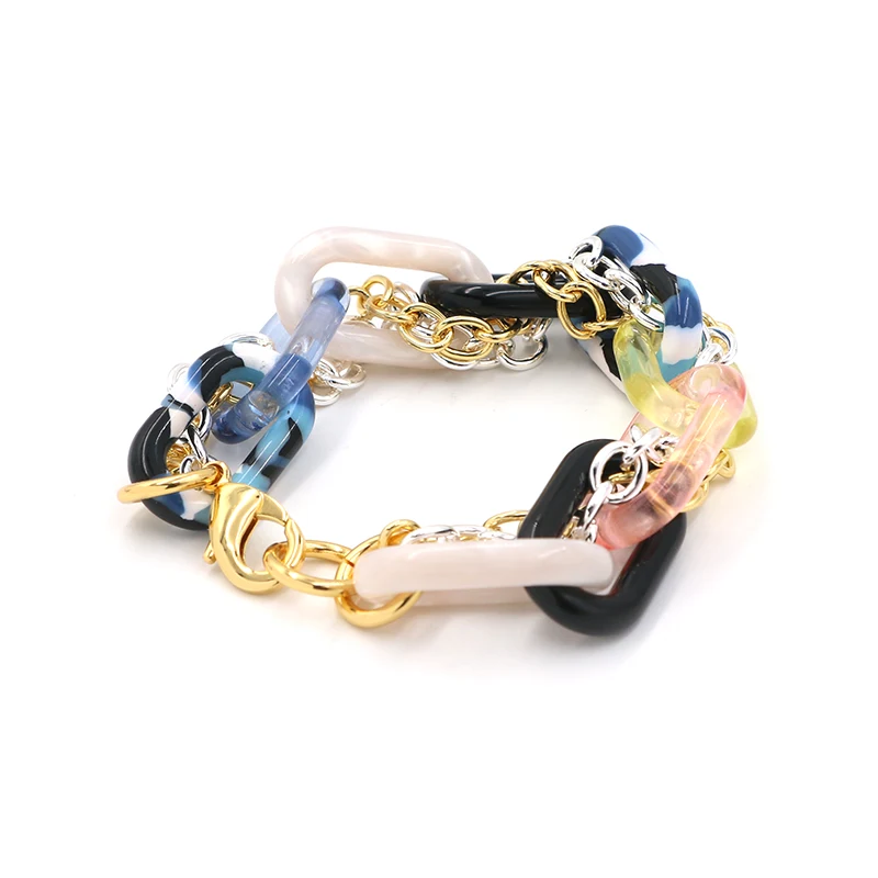 Bracelet en métal acrylique