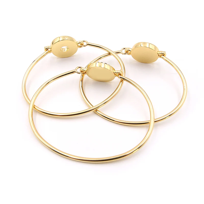 Bracelet en cercle d'émail noir