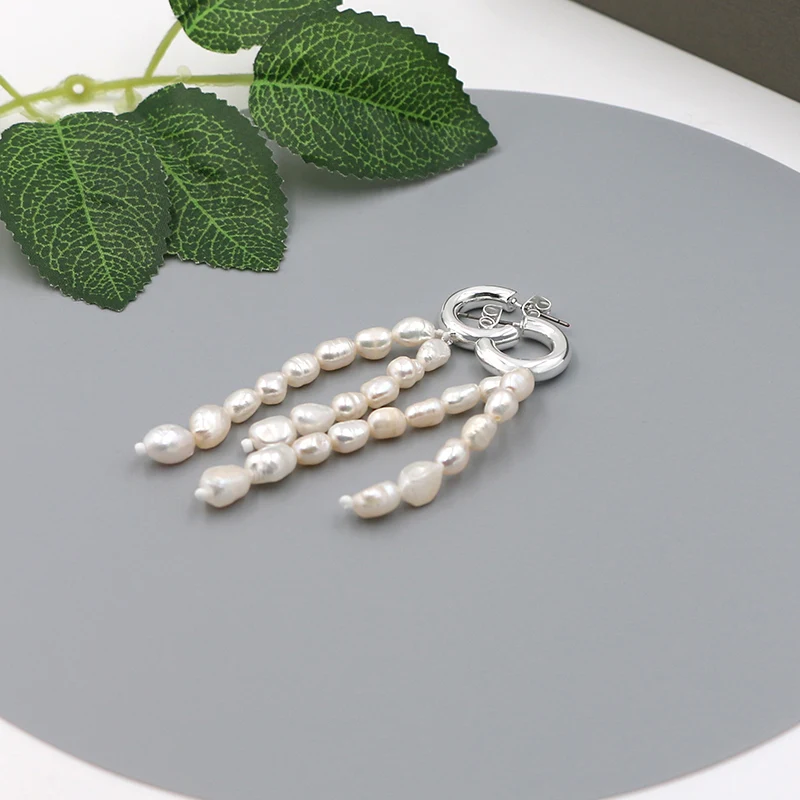 Boucles d'oreilles à double perle