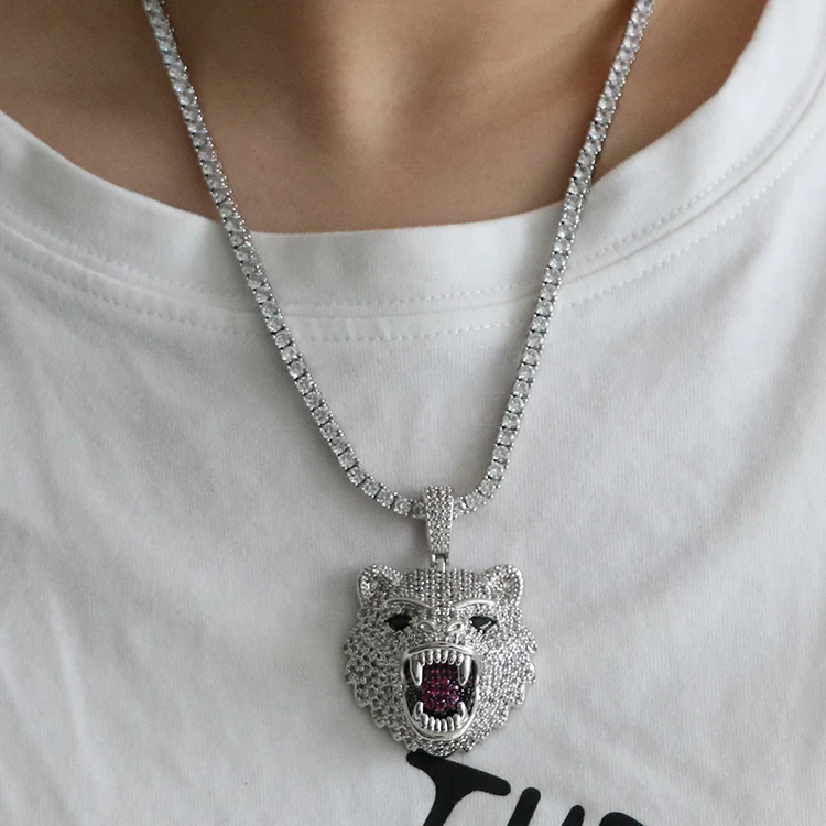 Pendentif Hip Hop Roaring Bear